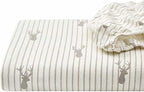 Eddie Bauer - Queen Sheets, Cotton Flannel Bedding Set, Brushed For Extra Softness, Cozy Home Decor (Deer Lodge, Queen)