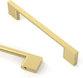 Asidrama 10 Pack 5 Inch(128mm) Brushed Gold Kitchen Cabinet Handles, Cabinet Pulls Kitchen Cabinet Hardware for Cupboard Drawer Pulls