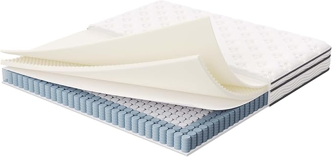 Modway MOD-7096-WHI Jenna 6" Innerspring Pillow Top King Mattress, White