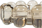 Alice Lane Bubble Candle Dish – Chic Smoky Glass Candle Dish for Home Decor – Decorative Modern Candle Holder for Small Candles & Diffusers