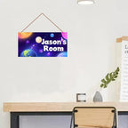 Personalized Signs Outer Space Themed Motivational Wall Decor - Boys Kids Room Wall Decor，Solar System Stars Wall Art Decorations for Bedroom Bathroom Teen Boys Encouragement