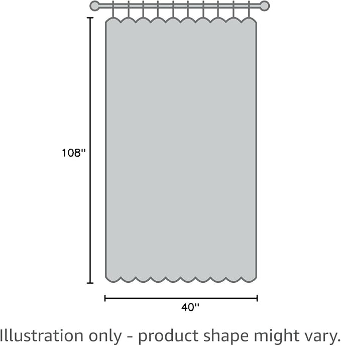 Aiyufeng 108 Inch White Sheer Window Curtains for Farmhouse, Rod Pocket Voile Window Treatment Vertical Panels for Study Room/Bedroom/Living Room, White, W40 x L108, 2 Panels