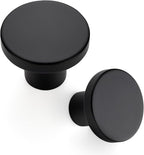Ravinte 50 Pack Cabinet Knobs Black Kitchen Cabinet Knobs Round Dresser Drawer Pulls Closet Door Pulls 1-1/5 Inch