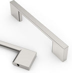 Asidrama 10 Pack 3.75 Inch(96mm) Brushed Satin Nickel Kitchen Cabinet Handles, Cabinet Pulls Kitchen Cabinet Hardware for Cupboard Drawer Pulls