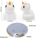 Night Light, Big Size Night Light for Kids, Bedside Multicolor Lamp for Children, Remote&Touch Control, Break Resistant, Adjustable Brightness & Color, Timing Function - Large Unicorn