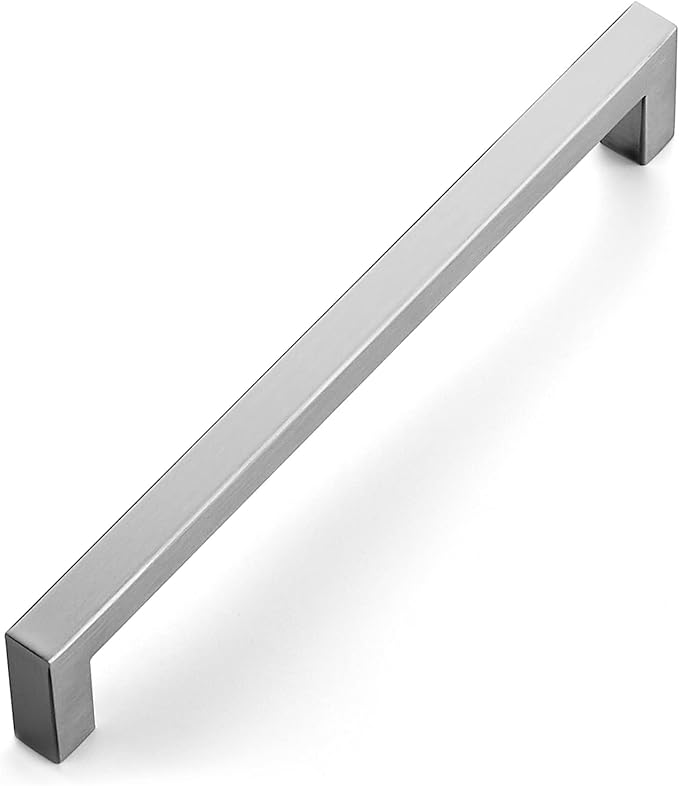 Ravinte 1 Pack 7-1/2 Inch Kitchen Square Cabinet Handles Satin Nickel Cabinet Pulls Brushed Nickel Drawer Pulls Kitchen Cabinet Hardware Kitchen Handles for Cabinets Cupboard Handles Drawer Handles