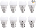8 Pack BlueX 3W LED Light Bulb G14 3000K Warm White - 25W Equivalent - E26 Base 120V - Small Night Light Bulbs for Bedroom, Ceiling Fan, Table Lamp, Kitchen, Pendant Fixtures, Dinning Room