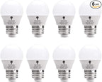 8 Pack BlueX 3W LED Light Bulb G14 3000K Warm White - 25W Equivalent - E26 Base 120V - Small Night Light Bulbs for Bedroom, Ceiling Fan, Table Lamp, Kitchen, Pendant Fixtures, Dinning Room