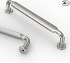 Asidrama 30 Pack 5 Inch(128mm) Brushed Satin Nickel Kitchen Cabinet Handles, Cabinet Pulls Kitchen Cabinet Hardware for Cupboard Drawer Pulls
