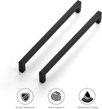 Ravinte 10 Pack 10 Inch Kitchen Square Cabinet Handles Matte Black Cabinet Pulls Black Drawer Pulls Kitchen Cabinet Hardware Kitchen Handles