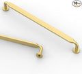 Asidrama 10 Pack 7.5 Inch(192mm) Brushed Gold Kitchen Cabinet Handles, Cabinet Pulls Kitchen Cabinet Hardware for Cupboard Drawer Pulls