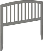 AFI Richmond Full Size Headboard with Attachable Charger in Grey