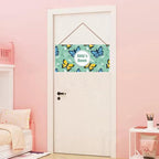 Personalized Sign Butterfly Theme Wall Art Decor For Kids Room Custom Name Door Décor For Little Man Cave Nursery Beautiful Art Plate For Girls Bedroom Boys Room