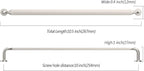 Asidrama 10 Pack 10 Inch(254mm) Brushed Satin Nickel Kitchen Cabinet Handles, Cabinet Pulls Kitchen Cabinet Hardware for Cupboard Drawer Pulls