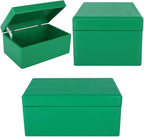 Large Green Wooden Box Storage with Hinged Lid | 11.8 x 7.87 x 5.51 inches (+-0.5) | Gift Box Storage | Product NOT Intended for 15 Years OR Below