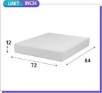 PayLessHere 12 Inch Gel Memory Foam Mattress Medium-Firm Mattress for Pressure Relief & Cooler Sleep Bed in a Box Fiberglass Free CertiPUR-US Mattress for Soundly Sleep,California King