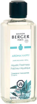 Aquatic Freshness - Lampe Berger Fragrance Refill for Home Fragrance Oil Diffuser - 16.9 Fluid Ounces - 500 milliliters