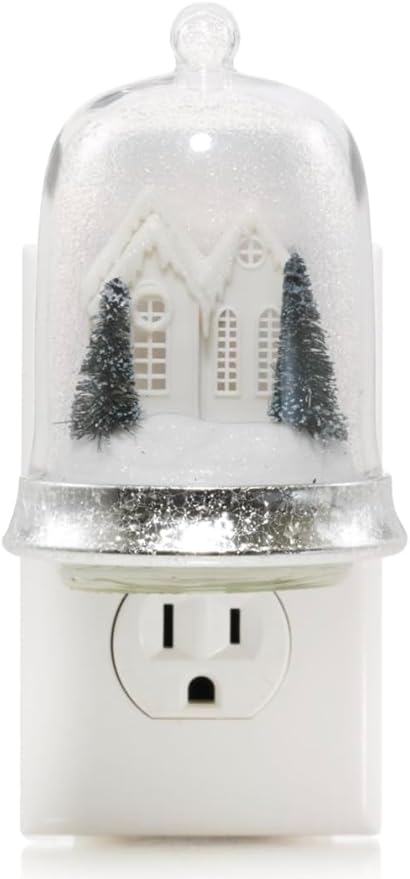 Yankee Candle Twinkle Snow Globe ScentPlug Diffuser with LED and Balsam Forest Home Fragrance Refill