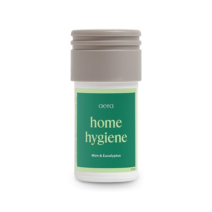 Aera Mini Home Hygiene Mint and Eucalyptus - Essential Oil for Home - Relaxing Fragrance - Notes of Orange Peel, Spearmint and Eucalyptus - Scent Refill - Capsule Size Works with Mini Diffuser