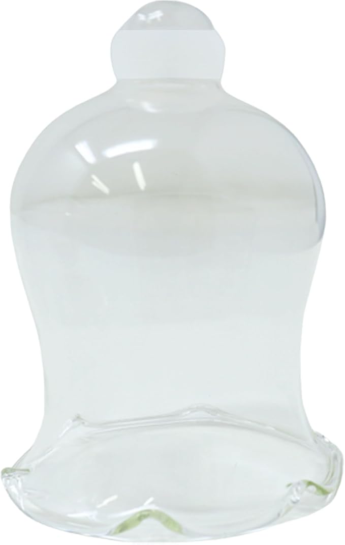 4E's Novelty Clear Glass Votive Cups with Peg - Pack of 6 - Tulip Votive for Candelabra Candle Holder, Home Interior Candle Sconce Glass Replacement Parts, Shabbat Candle Glass Oil Lamp (2.75" Tall)