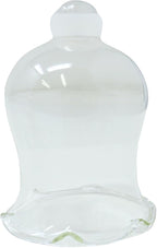 4E's Novelty Clear Glass Votive Cups with Peg - Pack of 6 - Tulip Votive for Candelabra Candle Holder, Home Interior Candle Sconce Glass Replacement Parts, Shabbat Candle Glass Oil Lamp (2.75" Tall)