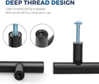 JOY DECOR 40 Pack Cabinet Knobs, Black Cabinet Handles, 2in Kitchen Cabinet Knobs, Single Hole Drawer Knobs for Dresser Drawers