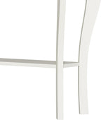 ChooChoo Narrow Farmhouse Console Table with Drawer, Chic Accent Sofa Entryway Table with Shelves for Entryway, Living Room, Hallway, Soft White