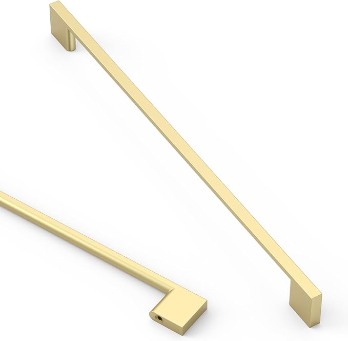 Asidrama 2008 6 Pack 11.3 Inch(288mm) Brushed Gold Kitchen Cabinet Handles, Cabinet Pulls Kitchen Cabinet Hardware for Cupboard Drawer Pulls