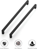 Ravinte 20 Pack 12-3/5 Inch Kitchen Square Cabinet Handles Matte Black Cabinet Pulls Black Drawer Pulls Kitchen Cabinet Hardware Kitchen Handles