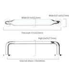 Asidrama 10 Pack 3.75 Inch(96mm) Polished Chrome Kitchen Cabinet Handles, Cabinet Pulls Kitchen Cabinet Hardware for Cupboard Drawer Pulls