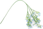 Babys Breath Artificial Flowers,30 Pcs Gypsophila Real Touch Flowers for Wedding Party Home Garden Decoration 16.6inch Blue