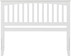AFI, Mission Queen Solid Wood Headboard with Attachable Charger, White