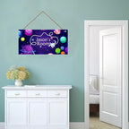 Personalized Outer Space Sign For Little Man Cave Stars Sign For Boys Bedroom Custom Name Science Fiction Theme Kids Room Baby Nursery Door Plaque Wall Art Decor
