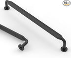 Asidrama 10 Pack 7.5 Inch(192mm) Matte Black Kitchen Cabinet Handles, Cabinet Pulls Kitchen Cabinet Hardware for Cupboard Drawer Pulls