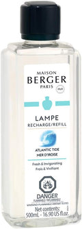 Atlantic Tide | Lampe Berger Fragrance Refill by Maison Berger | for Home Fragrance Oil Diffuser | Purifying and perfuming Your Home | 16.9 Fluid Ounces - 500 milliliters | Made in France