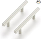Ravinte 35 Pack | 5 Inch Cabinet Pulls White Stainless Steel Kitchen Drawer Pulls Cabinet Handles 5 InchLength, 3 Inch Hole Center