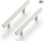 Ravinte 60 Pack | 5 Inch Cabinet Pulls White Stainless Steel Kitchen Drawer Pulls Cabinet Handles 5 InchLength, 3 Inch Hole Center