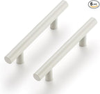 Ravinte 6 Pack | 5 Inch Cabinet Pulls White Stainless Steel Kitchen Drawer Pulls Cabinet Handles 5 InchLength, 3 Inch Hole Center