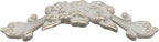 2Pcs Euro Rose Decorative Cabinet Pull Handles Ivory Drawer Pull Handles Vintage Kitchen Zinc Alloy Flower Drawer Dresser Vanity Nightstand Cupboard Wardrobe Pull Handles, 3.78" Hole Center