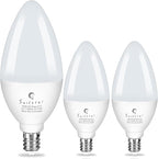 Sailstar Light Bulbs 60 Watt Equivalent, E12 Candelabra LED Light Bulbs, 3000K White, 500LM Ceiling Fan Light Bulbs, B11 Type B Bulb, Small Base Chandelier Light Bulbs 5W, CRI 85, Non-dimmable, 3 Pack