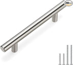 homdiy Brushed Nickel Cabinet Pulls Cabinet Handles 200 Pack, 3-1/2in(90mm) Center to Center Dresser Drawer Handles Silver Drawer Pulls for Kitchen, Bedroom, Bathroom