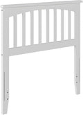 AFI, Mission Twin Solid Wood Headboard with Attachable Charger, White