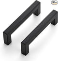 Ravinte 32 Pack 4 Inch Square Cabinet Handles Matte Black Drawer Pulls Kitchen Hardware
