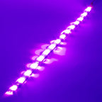 DC 12V Waterproof 1Ft 12 LED Strip Underbody Light with 6 inches Wires for Motor (Purple,Pack of 6)