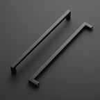 Ravinte 10 Pack Black Cabinet Pulls 11-1/3 Inch Square Kitchen Cabinet Handles Matte Black Kitchen Hardware for Drawer Pulls Drawer Handles Come with Screwdriver