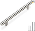 homdiy Cabine Handles Brushed Nickel Drawer Pulls - HD201SNB Cabinet Hardware 4in Hole Centers Cabinet Pulls for Kitchen Cabinets
