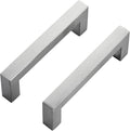 Ravinte 25 Pack Brushed Nickel Kitchen Cabinet Handles 3-3/4 Inch Cabinet Pulls Square Kitchen Hardware for Cabinet Drawer Pulls Drawer Handles Come with Screwdriver