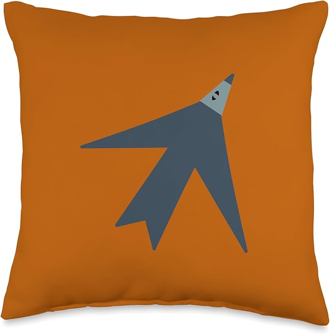 Cute Scandinavian Animals Designs Chic Scandinavian Bird Minimalism Throw Pillow, 16x16, Multicolor