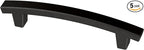 Franklin Brass (5-Pack) – Matte Black Cabinet Handles, 4 Inch Hole Center, Pulls for Drawers, Kitchen Cabinet Door, Dressers | Pierce