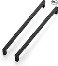 Ravinte 20 Pack 12-3/5 Inch Kitchen Square Cabinet Handles Matte Black Cabinet Pulls Black Drawer Pulls Kitchen Cabinet Hardware Kitchen Handles